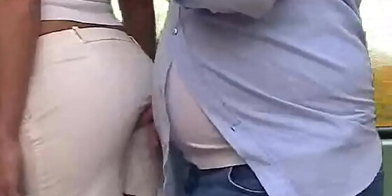 the best bus groping scene amazing business woman plays with groper